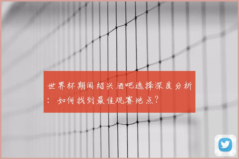 世界杯期间绍兴酒吧选择深度分析：如何找到最佳观赛地点？