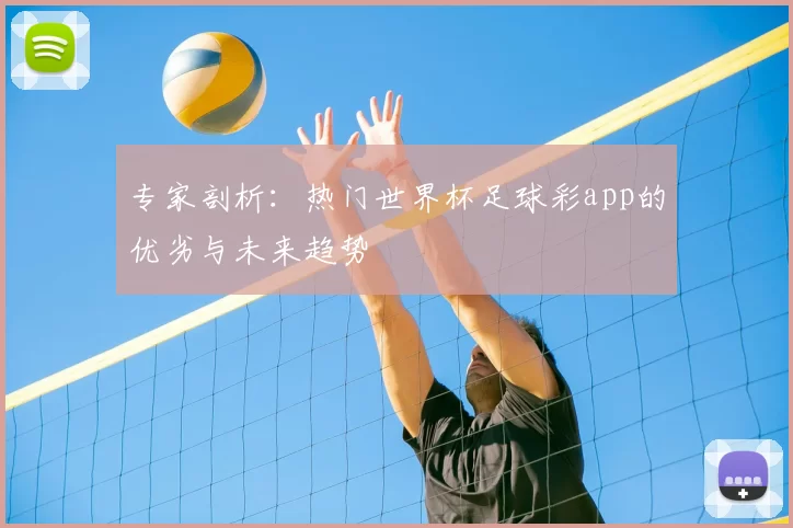 专家剖析:热门世界杯足球彩app的优劣与未来趋势