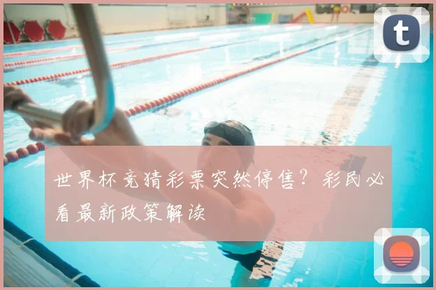 世界杯竞猜彩票突然停售?彩民必看最新政策解读